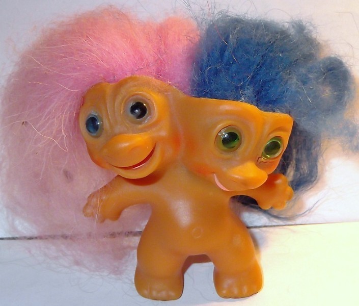 two headed troll doll