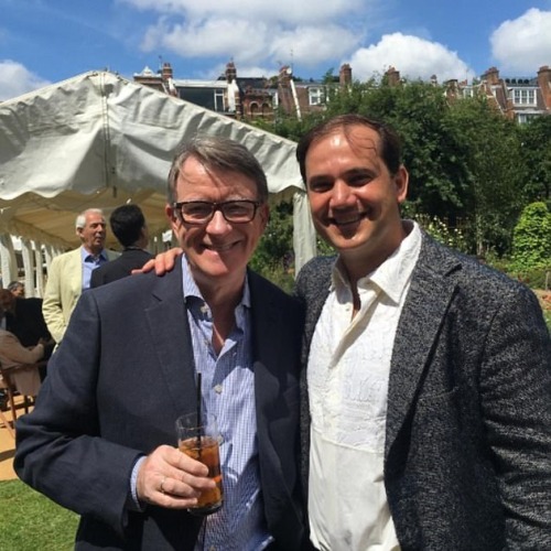 edmilibum:‘Peter Mandelson (left) posed for smiley photos with...