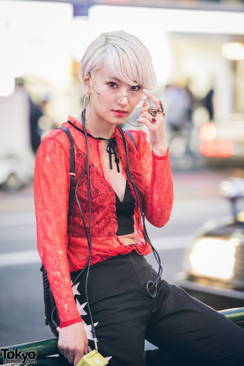 tokyo-fashion:Japanese model and DJ Yuri Nakagawa on the street...