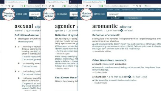 heyo-aro: asexualsartemis:  Aromantic has been added to the dictionary! All three words added! We did it! ASEXUAL, AGENDER, AND AROMANTIC ARE NOW OFFICIAL WORDS IN THE ENGLISH DICTIONARY   