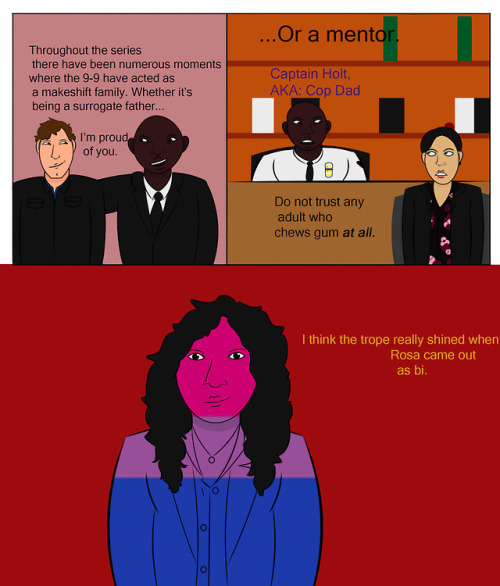 spacerocks-debussey:I drew a comic about Brooklyn Nine-Nine and...