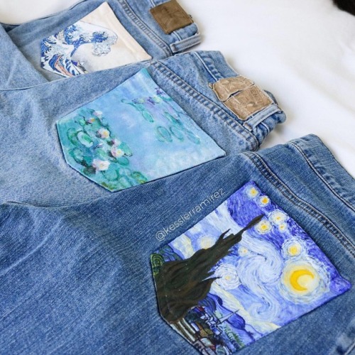 sosuperawesome:Hand Painted Vintage JeansKessler Ramirez on...