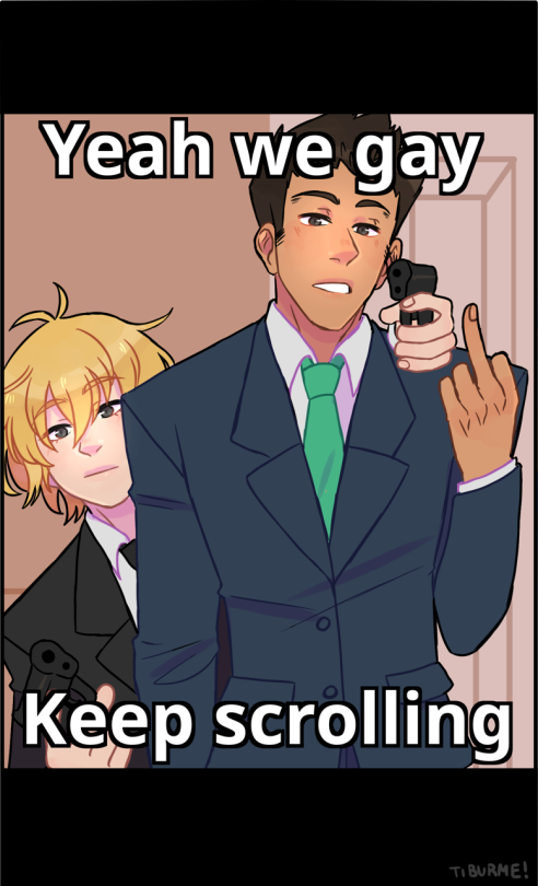 meme but with Leorio and Kurapika