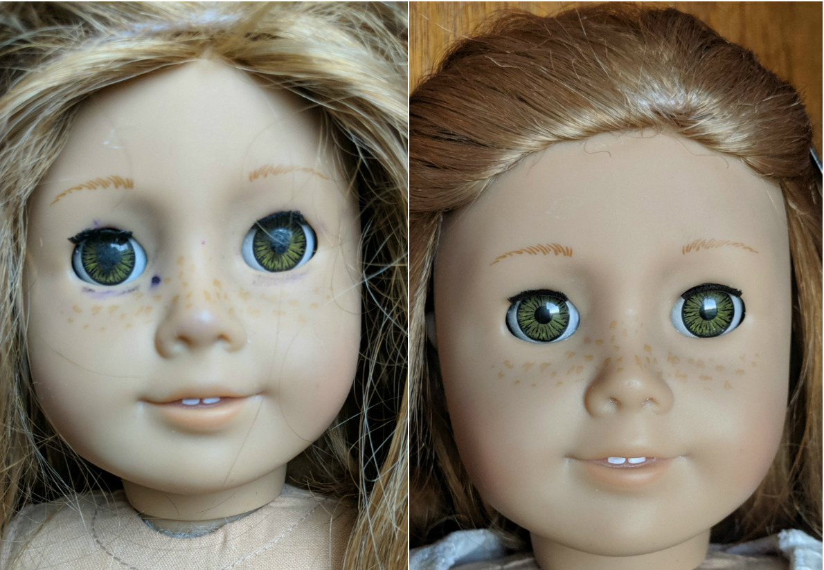 american girl doll eye repair