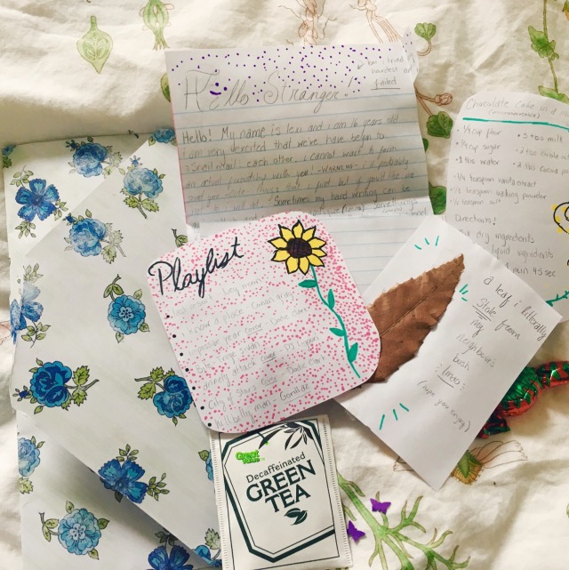 super cute pen pal letter from @leafthoualone... - - ̗̀good mornin' me ̖́ -