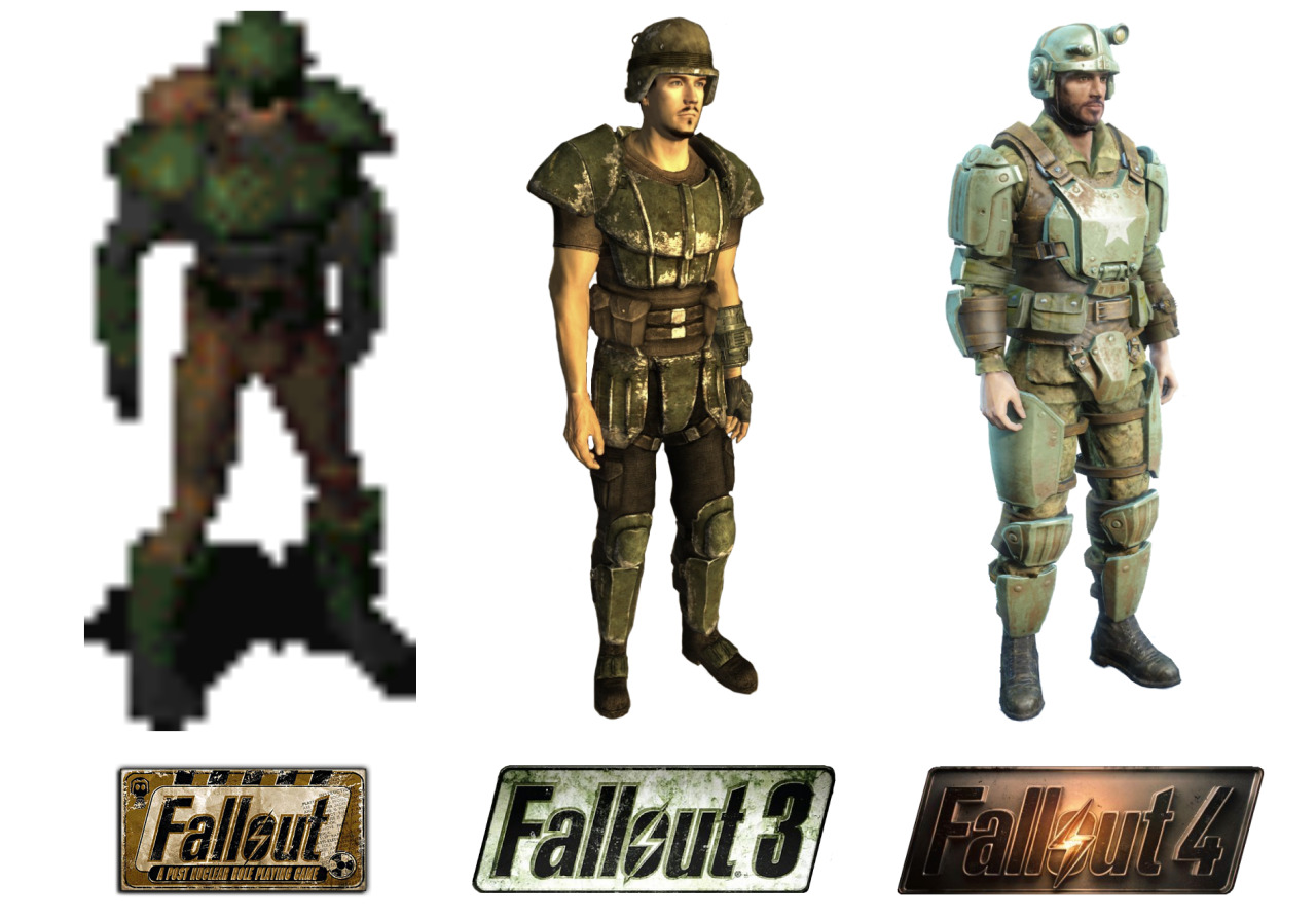 Fuck Yeah, Fallout // askwrathreview: Fallout armors evolution through...