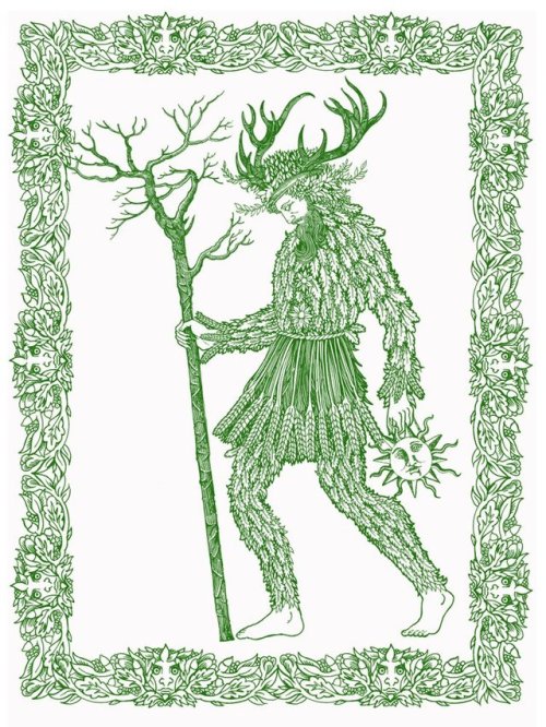 paganalia:Green Man print from Sin Eater