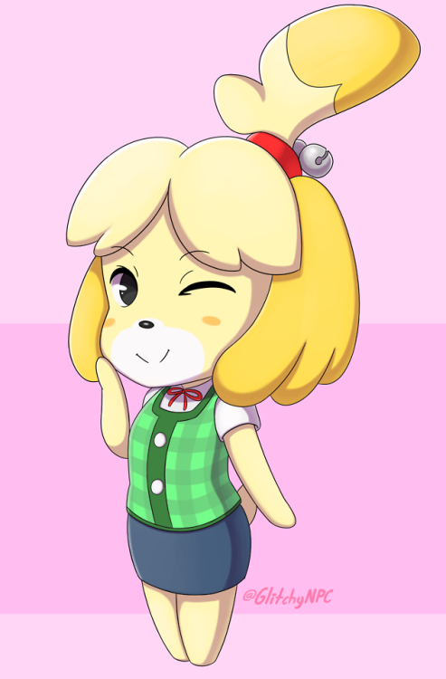 glitchynpc:Isabelle! + Spoopy Version! (spuppy?)I love her!...