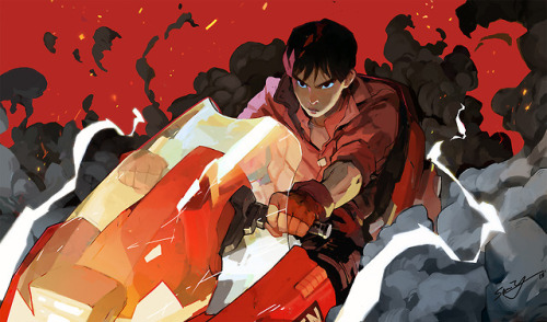 samuelyounart:My piece for the Akira 30th anniversary QPop...