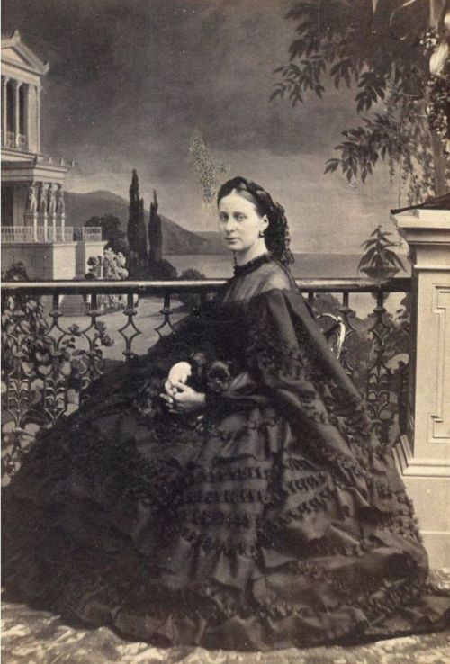 glitterofthepast:Grand Duchess Alexandra Iosifovna, 1860′s....