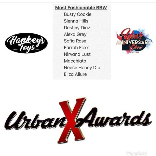 Last day to vote for me at @urbanxawards I am up for 2 awards...