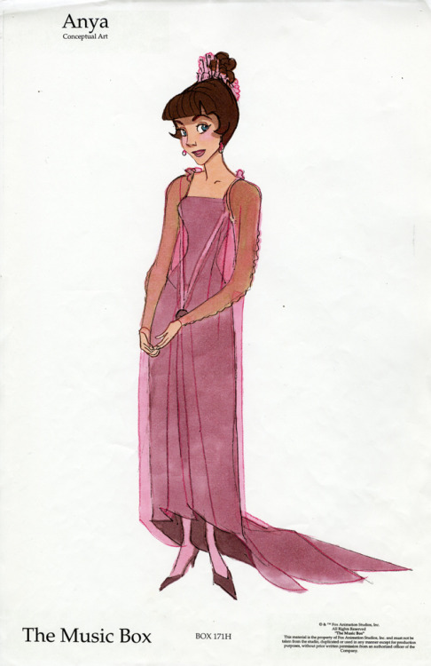 animationandsoforth:Early Anya character designs for Anastasia