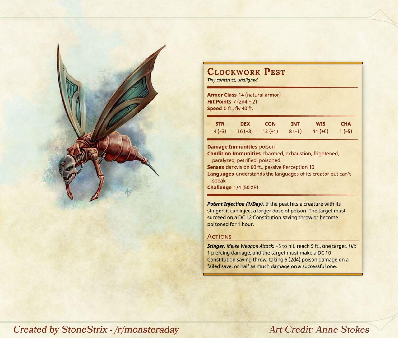 DnD 5e Homebrew — Steampunk Monsters by Stonestrix