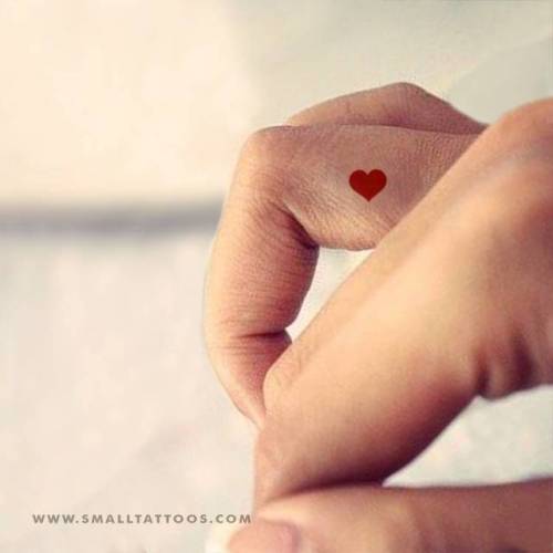 Small red heart temporary tattoo, get it here ►... heart;love;temporary
