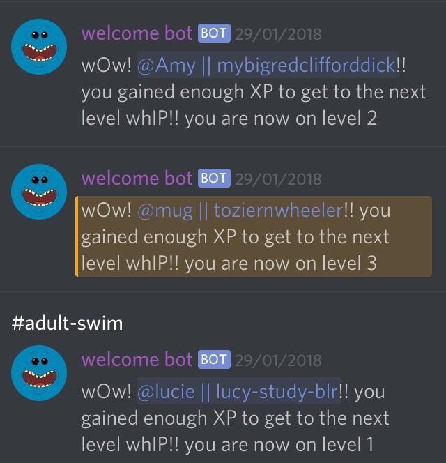 mee6 bot welcome message