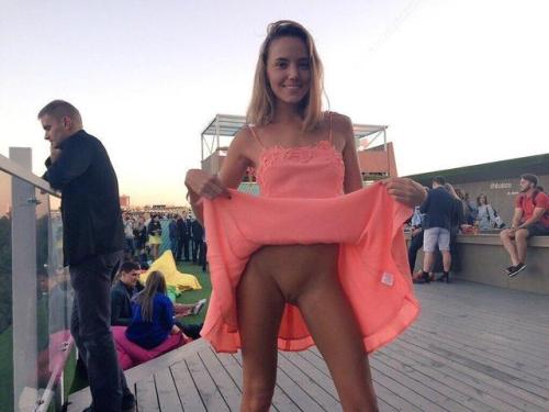 bottomless-babes:In the public...