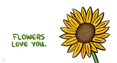 positivedoodles:sunflower requested by tinybutvicious, polar...