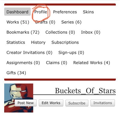 How to change profile picture on ao3 computer