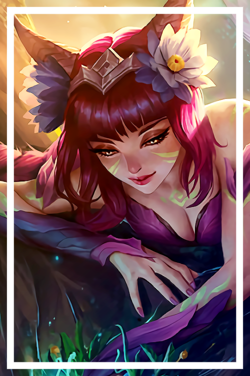 iwewia:Elderwood Ahri splash art detail.