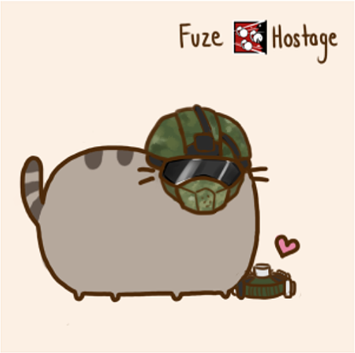 sopa-gamja:Rainbow Six Pusheen icons for you and your squad...