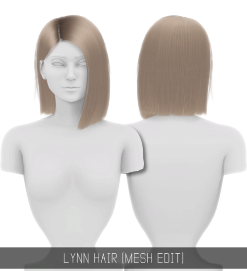 simpliciaty-cc:LYNN HAIR (MESH EDIT)36 swatches;HQ mod...