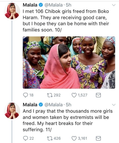 queerafricanboy:weavemama:Malala really is a class act for...