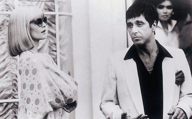 Al Pacino Al Pacino And Michelle Pfeiffer In Scarface