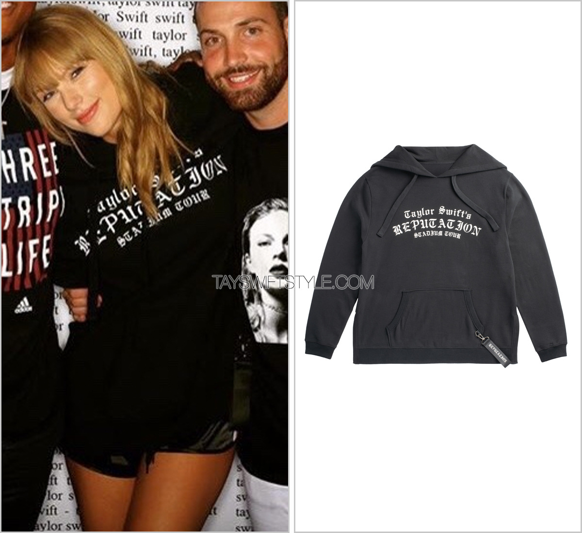 taylor swift black hoodie