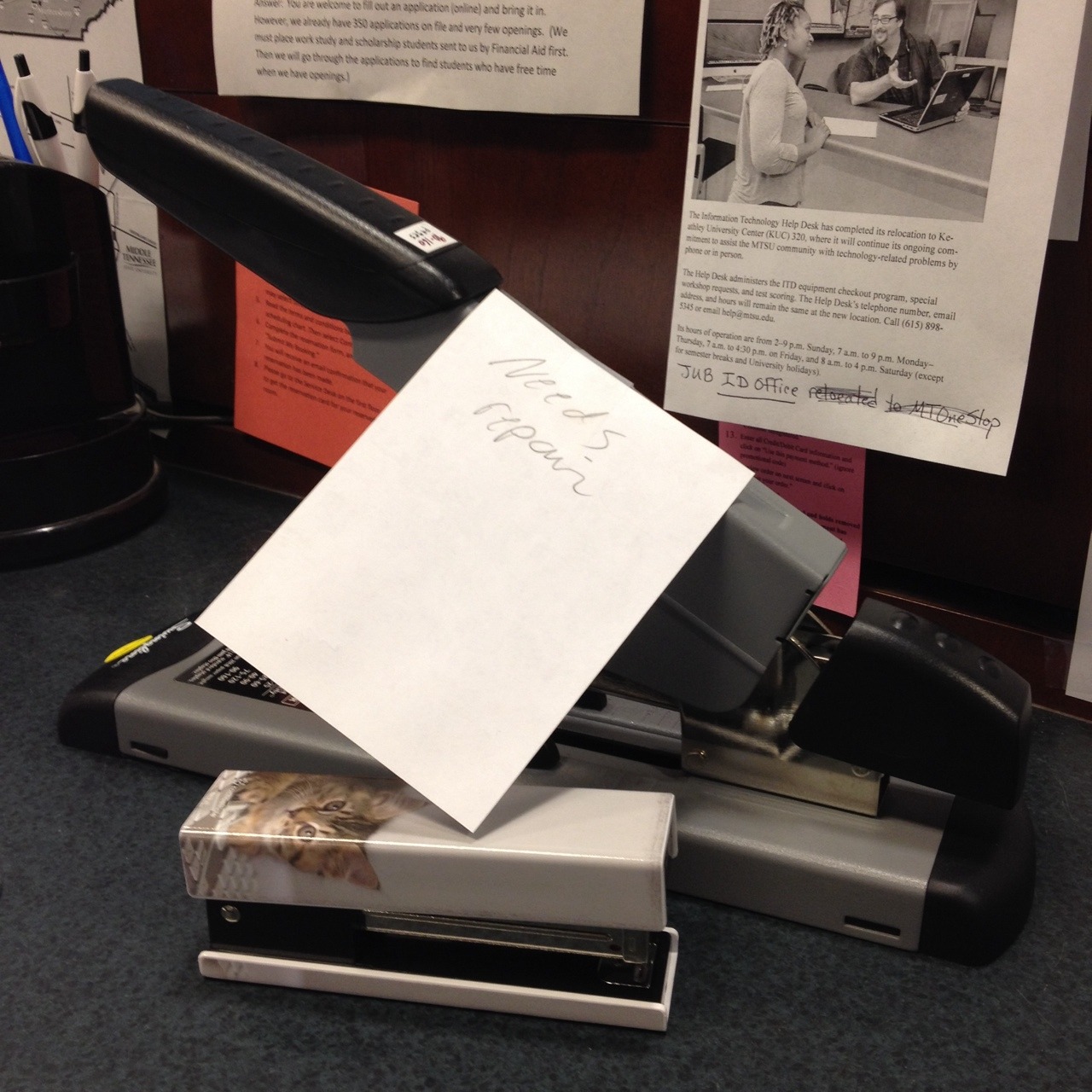 The Lives And Deaths Of Academic Library Staplers