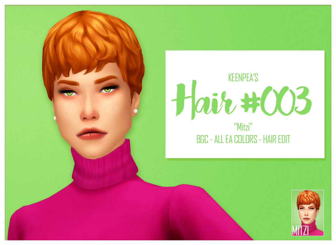 Sims 4 Maxis Match Hairs Keenpea Hair No 003 Mitzi Base.