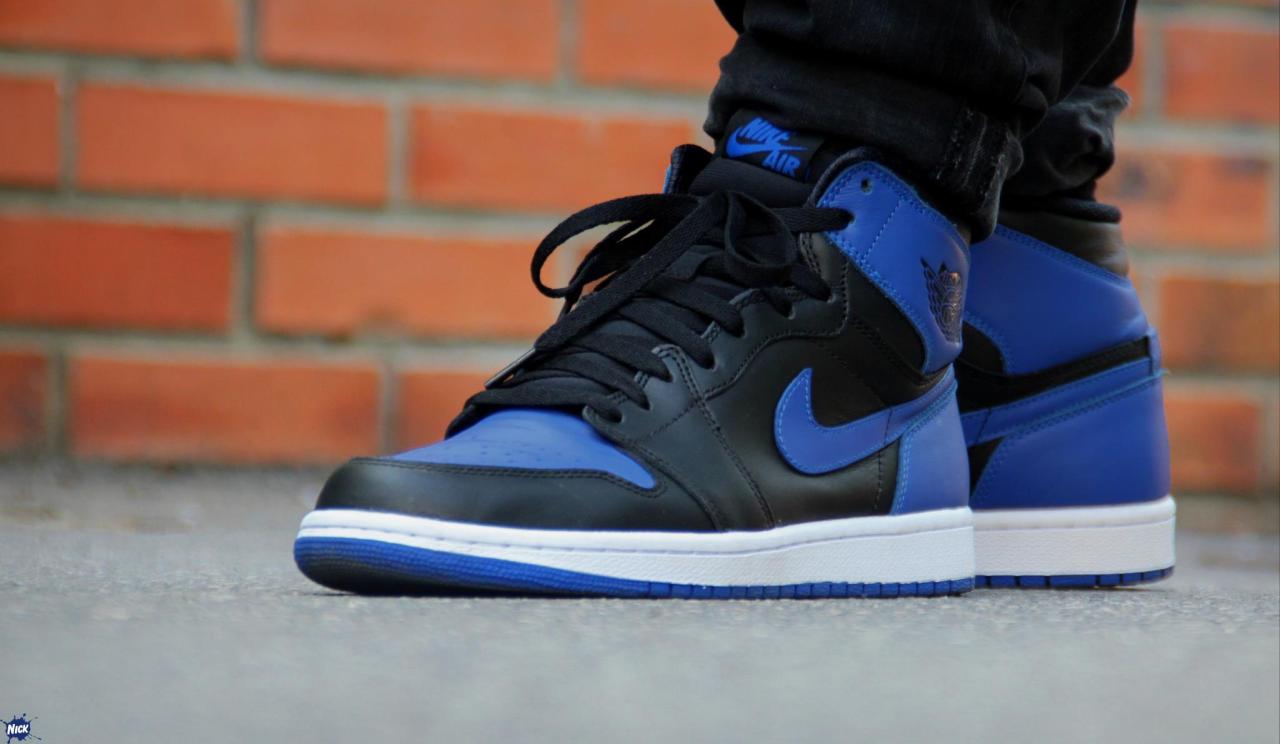 air jordan 1 retro blue and black