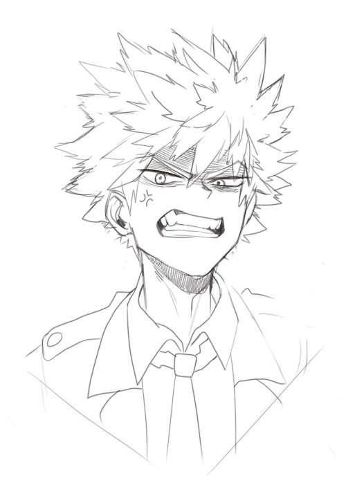 burythekidd: More BNHA sketches I doodle while... - King Kacchan