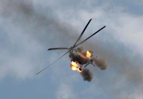 enrique262:Iraqi Mi-35M attack helicopters in action during...