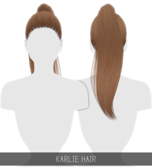 simpliciaty-cc:KARLIE HAIR36 swatches;HQ mod compatible;Custom...