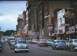 @60's cars on the street