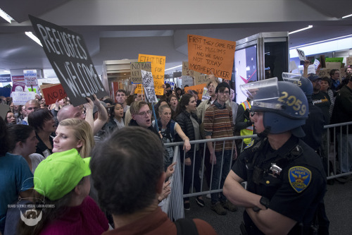 Mobilization at San Francisco International Airport to protest...