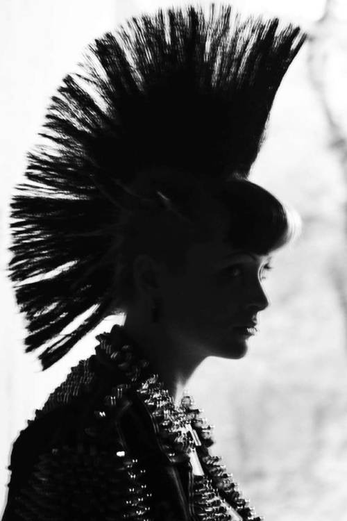 punk black and white up the punx Mohawk punk fashion alternative