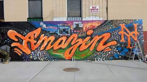 Let’s go Mets Graff Art Dopeee..