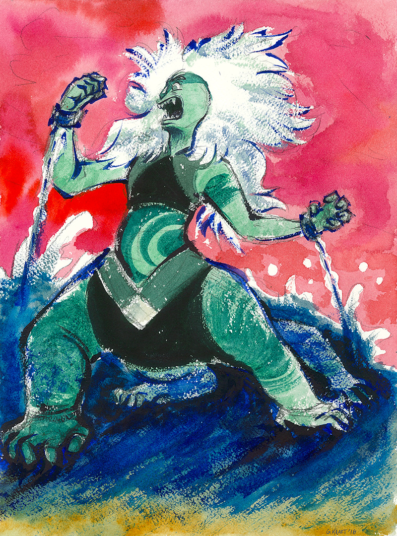 messy morning Malachite watercolor warmup

 I haven’t really made an proper Malachite art, so I wanted to make at least one painting of her before In Too Deep so here she is!