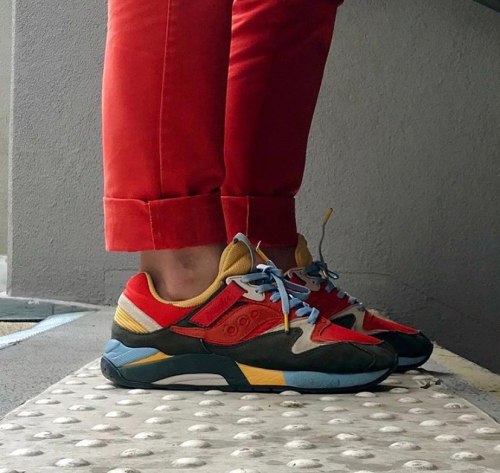 saucony grid 9000 marroni