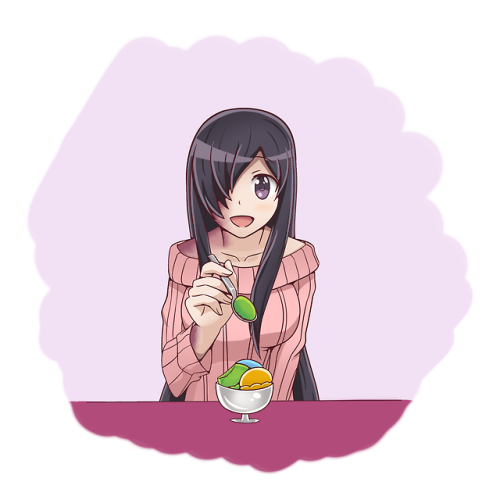 Hanako got some ice cream