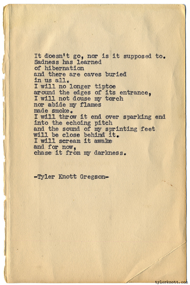 Tyler Knott Gregson — Typewriter Series #1094 by Tyler Knott Gregson...