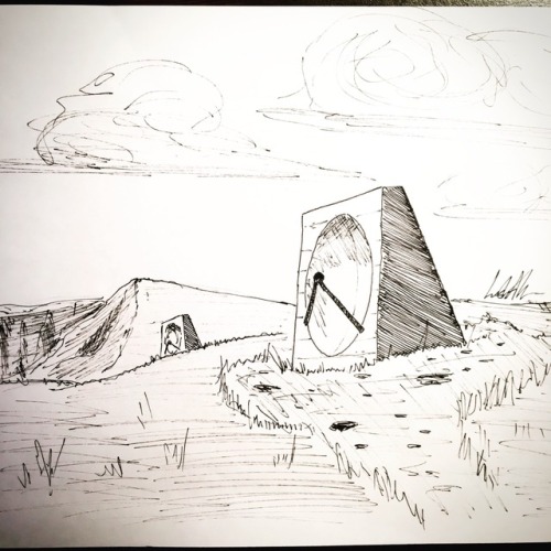 Inktober 12th: The Sound Mirrors