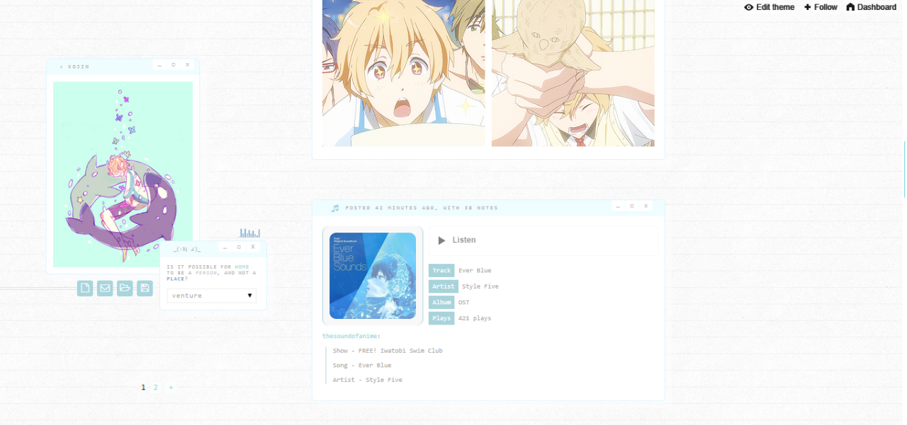 Anime Style Tumblr Themes