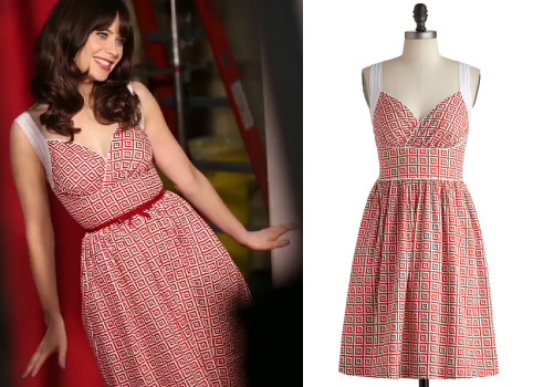 Dress Like New Girl The Red Dress From The Season 3 Photoshoot