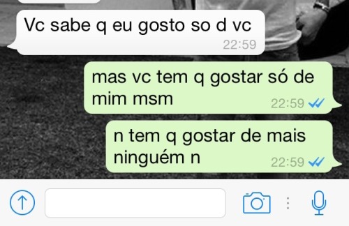 Resultado de imagem para prints do whatsapp ciumes