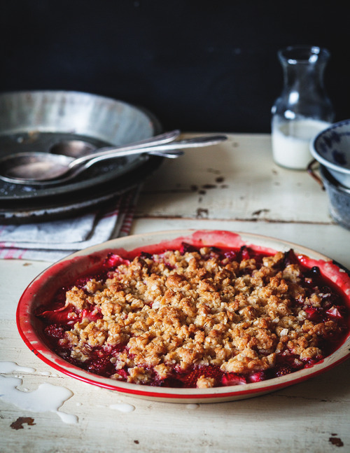 Trois Fois Par Jour Crumble Aux Fraises Rapide