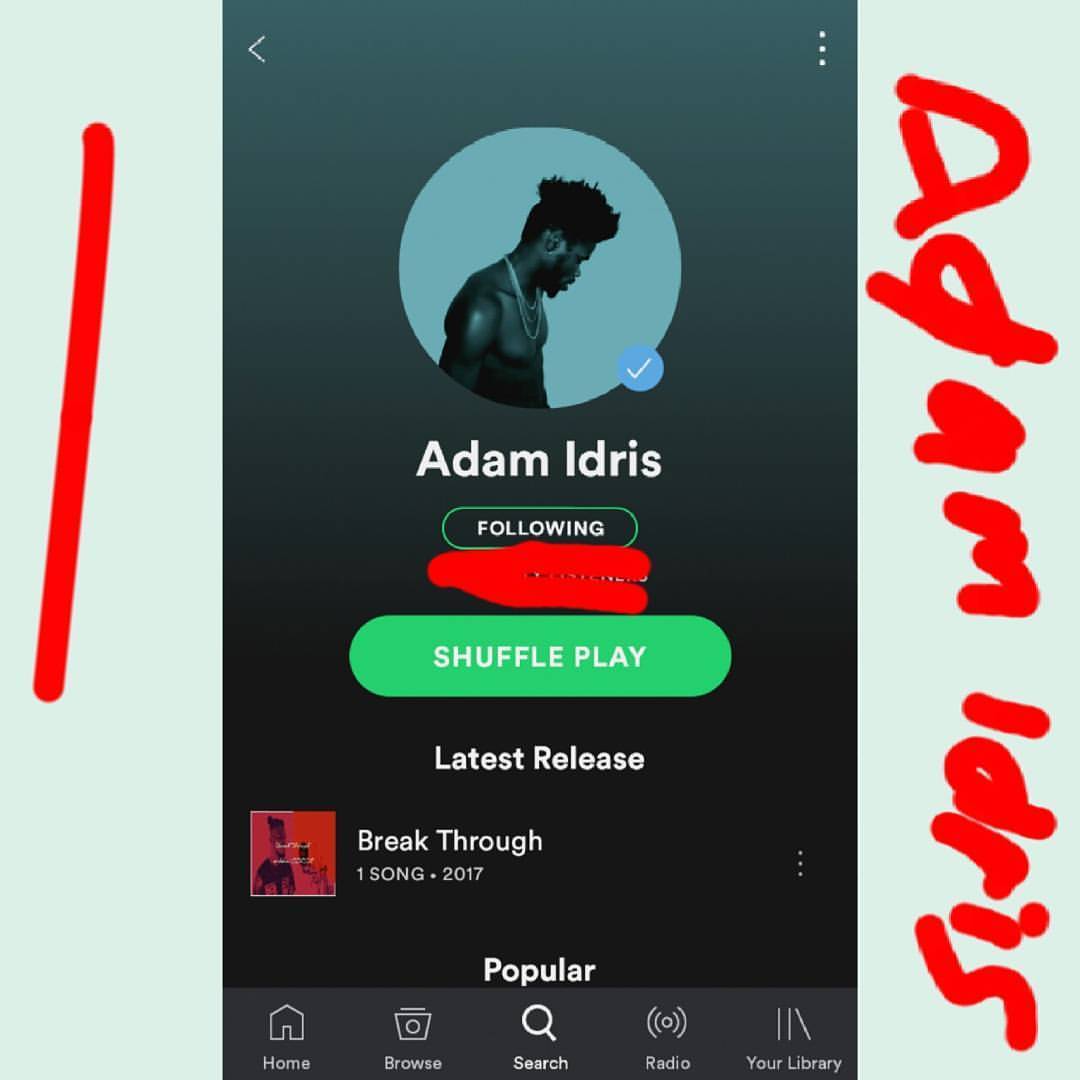 Adamidris.com — Listen to Adam idris available on #spotify...