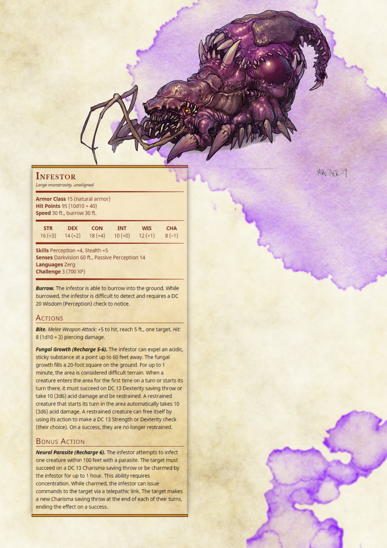 DnD 5e Homebrew — Starcraft Monsters Part 2 by caniswolfman24