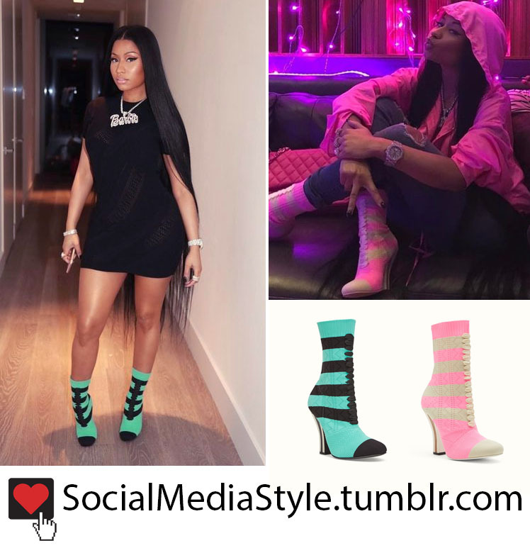 nicki minaj fendi boots